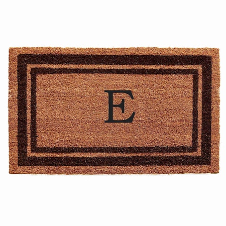 Monogram Door Mat, Natural, Brown, 18 in W x 30 in L